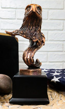 Large Majestic American Bald Eagle Head Bust Bronze Electroplated Resin Figurine - £48.24 GBP
