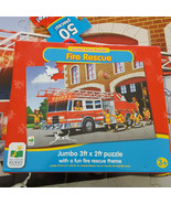 Learning Journey Fire Rescue Floor Puzzle 50 Pieces COMPLETE Educational... - £16.28 GBP