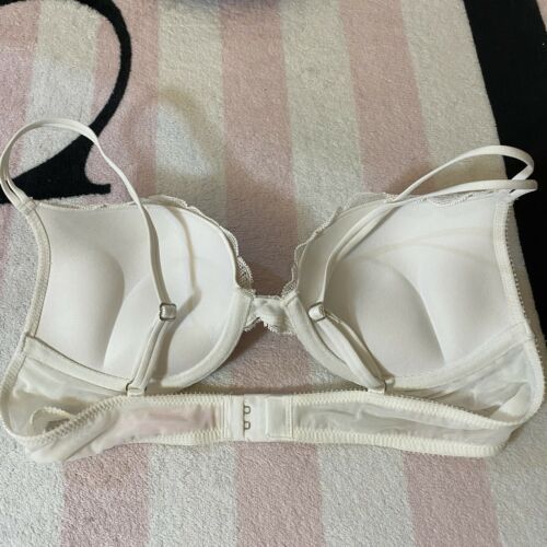 Victoria's Secret Taupe Bling Very Sexy Plunge Adds 2 Cups Push Up Bra -  36AA