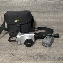 Olympus C-765 Ultra Zoom Digital Camera W/ Battery Charger &amp; Case TESTED - £39.30 GBP