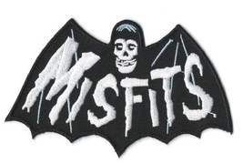 The Misfits Bat Fiend Sew-On Iron-On Embroidered Patch 4 1/2 &quot;X 2 3/4&quot; - £6.40 GBP