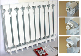 Lot Two Bimetal Wall-Hung Wall Mounted Aluminum Heating Radiator Heater Panel - £262.85 GBP