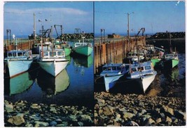 Postcard High Tide Low Tide Alma Wharf Bay Of Fundy New Brunswick - £1.74 GBP