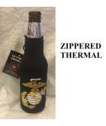 USMC BLACK MARINES EGA Bottle KOOZIE COOLER Wrap Insulator Sleeve Jacket... - £9.58 GBP+