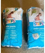 2 Pack Gentle Steps Swim Pants L For Boys &amp; Girls 10 Each 32-40 Lbs 20 d... - $29.95 CAD
