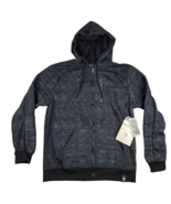 Encrypted Supply Company Mens Large Hoodie Jacket Grey Full Zip NWT - £19.25 GBP