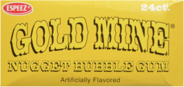 Espeez Vintage Gold Mine Nugget Bubble Gum (Pack of 24) - $34.16