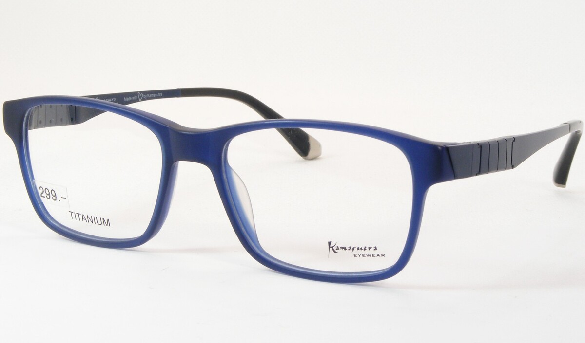 Kamasutra KS-4211 02 Mate Azul Único Raro Gafas Marco 49-16-140mm - $155.37