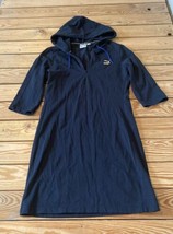 Puma Women’s Short Sleeve hoodie dress size L Black AN  - £15.49 GBP