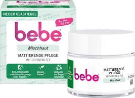 Bebe Mattifying Skin Cream With Green Tea -50ml- VEGAN-FREE Shipping - £12.22 GBP