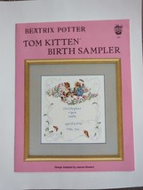 Beatrix Potter Tom Kitten Birth Sampler Cross Stitch Pattern Green Apple 624 - £21.59 GBP
