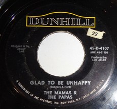 Mamas &amp; Papas 45 RPM - Glad To Be Unhappy / Hey Girl D5 - £3.12 GBP