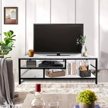 At-Valy 3-Tier Tv Stand Media Console Table With Open Shelving Storage For - £114.27 GBP