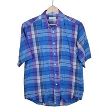Vintage Levi&#39;s | Colorgraphs Plaid Short Sleeve Button Up Shirt, mens medium - £20.81 GBP