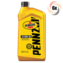 6x Bottles Pennzoil SAE 10W-30 Motor Oil | 1QT | Cleans Engine | Fast Shipping - £38.75 GBP