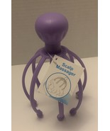 Purple Scalp Massager- Plastic, steel ball, Massage Head, Eight Legs - £4.76 GBP