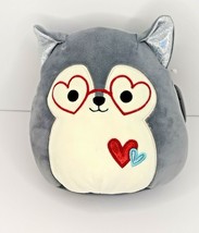 Squishmallow Ryan The Huskey 8&quot; Valentines Plush Stuffed Animal Kellytoy 2022 - £14.23 GBP