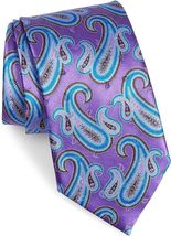 Ermenegildo Zegna Paisley Silk Tie, Size Regular - £117.33 GBP