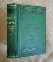 Poetical Works of Thomas Campbell Antique 1877 Green Victorian Classic Poetry [H - £77.09 GBP