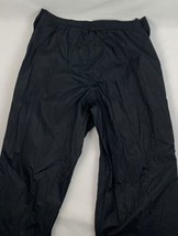 Marmot Pants Mens XL Black Waterproof Precip Full Side Zip Nylon Rain Hiking - £40.05 GBP