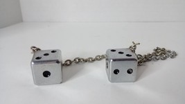 19mm Chrome Metal Dice on 8&quot; Chain Heavy - $12.86