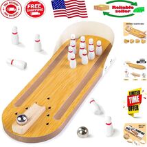 Deluxe Mini Bowling Set - Fun Tabletop Game for Office and Home Enjoyment - $280.06 MXN