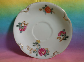Charm Crest Fine China Mayfair Pattern Floral Replacement Saucer Gold Tr... - £3.83 GBP