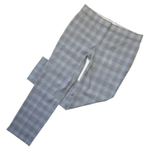 NWT THEORY Straight Trouser in Maple Check Plaid Stretch Wool Pants 0 - £73.54 GBP