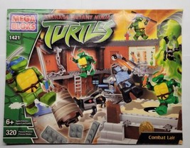 Mega Bloks 1421 Teenage Mutant Ninja Turtles Combat Lair Instruction Man... - $9.89