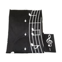 Mens AXXESS Musician Singer Cotton Shirt Turkey Musical Notes 724-22 Black White image 5