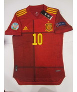 Thiago Alcantara Spain 20/21 Euro Match Slim Red Home Soccer Jersey 2020... - $90.00