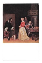 Painting The Suitors Visit Artist Ter Borch National Gallery of Art DC Postcard - £3.91 GBP