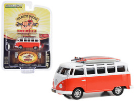 1964 Volkswagen Samba Bus Orange and White with Surfboards &quot;The Busted Knuckl... - £12.32 GBP