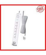 Ultra-Slim 15FT Power Strip with 2 USB-C Ports – Safe Surge Protection I... - €30,17 EUR