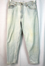 Vintage Levi&#39;s 550 Light Blue Denim Tapered Leg Orange Tab Jeans Men&#39;s Sz 33x30 - £31.10 GBP