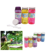 6Pc Blow Bubbles Liquid Soap Solution Bubble Maker Outdoor Kids 4Oz Part... - £21.10 GBP