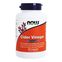 NOW Foods Cider Vinegar Diet, 180 Capsules - £9.86 GBP