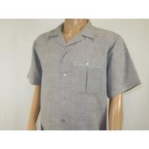 Men 2pc Walking Leisure Suit Short Sleeves By DREAMS Fancy 277-35 Steel Gray image 4