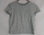 Gap Kids Supersoft Gray T-Shirt With White Polka Dots Girls Size Large - $11.63
