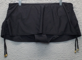 Merona Swimwear Bottom Women XL Black Lined Classic Fit Adjustable Sides... - $18.49