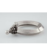 Silver Vintage Indian Bracelet w/ Screw Clasp and Hinge Gorgeous! - $1,449.87 CAD