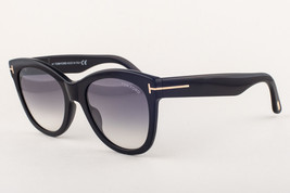 Tom Ford WALLACE 870 01B Shiny Black / Gray Gradient Sunglasses TF870 01... - $236.55