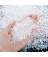 IRIDESCENT FAKE SNOW CHRISTMAS DECOR 4 OZ Bag - $12.86