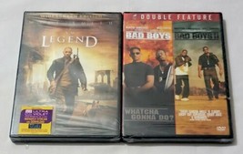 I Am Legend (Dvd, 2008, Widescreen) &amp; Bad Boys / Bad Boys Ii Dvd New Sealed - £6.76 GBP