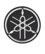 YAMAHA IRON ON PATCH 3.3&quot; Embroidered Applique Black Motorcycle Racing B... - $6.79 CAD
