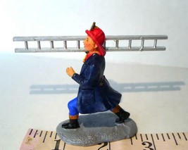 Christmas Village  Fireman Pompier with Ladder Lemax Figurine 2000 - £21.32 GBP
