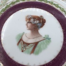 Vtg Imperial Crown China Shakespeare Beatrice Portrait Bread Plate 6&quot; Au... - $18.69