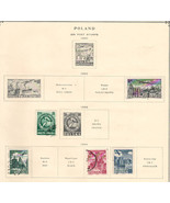 POLAND 1950-1959 Very Fine Mint &amp; Used Stamps Hinged on 3  Lists:  5 Sides - £1.47 GBP