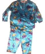 2-pc Kids Toddler Pajama Pj Lounge Set Pants + Long Sleeve Top Blue 3T S... - £7.46 GBP