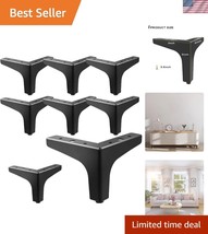 Set of 8 Heavy Duty 6-Inch Metal Furniture Legs for Sofa and Chair Repla... - $756.61 MXN